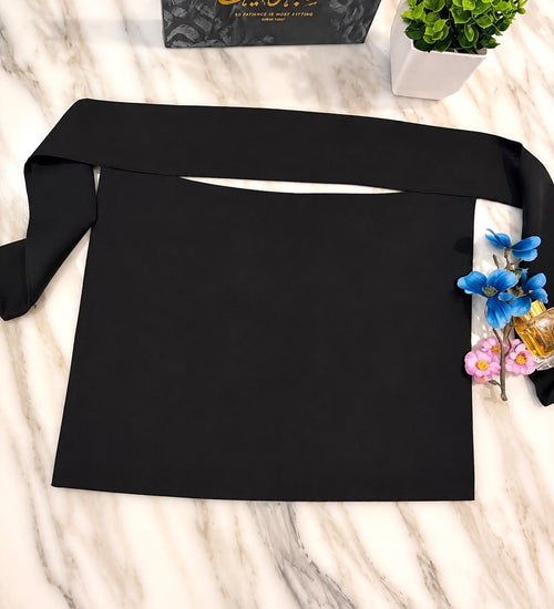 The Tie Niqab laid open showing full width and tie straps